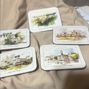 Singapore Landmark Coasters Set